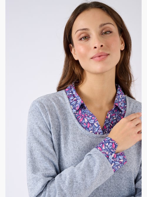 T-shirt effet 2 en 1 maille chaude - Damart - Kiabi