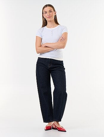T-shirt effet 2-en-1 manches courtes