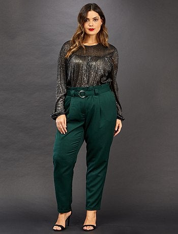 Grande taille femme - T-shirt effet brillant - Kiabi