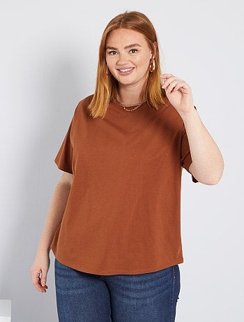 T-shirt effet épaulettes