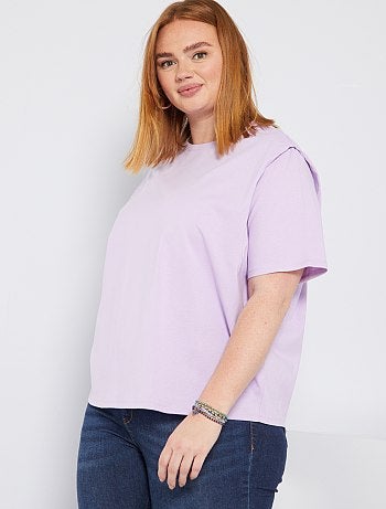 T-shirt effet épaulettes