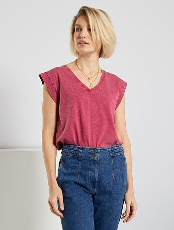 T-shirt effet vieillit éco-conçu