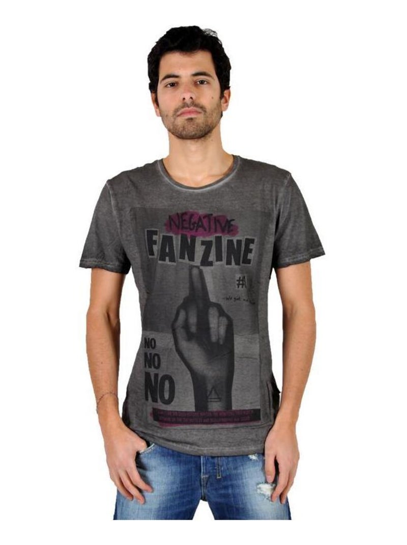 T-Shirt Eleven Paris Fanzine 1 Noir - Kiabi