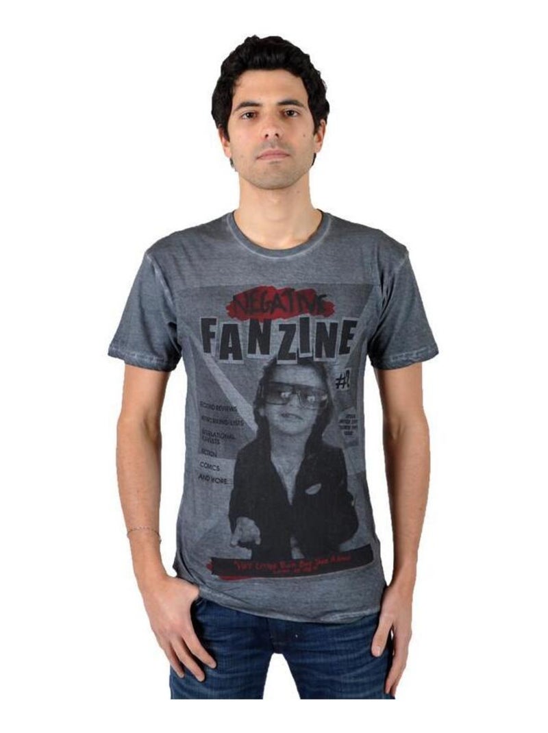 T-Shirt Eleven Paris Fanzine 2 Gris - Kiabi