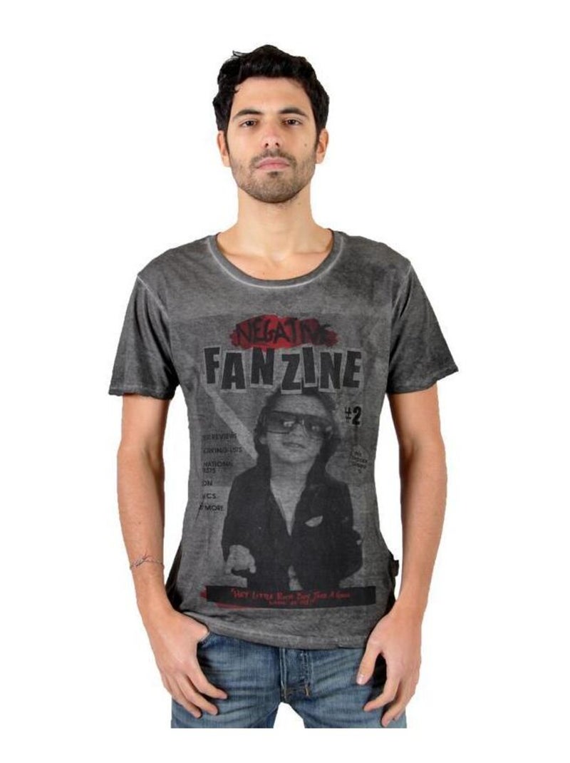 T-Shirt Eleven Paris Fanzine 2 Noir - Kiabi