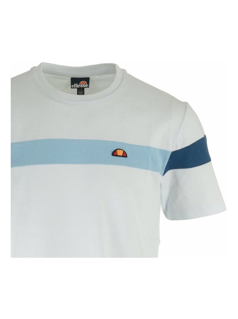 T-shirt Ellesse Caserio Tee Blanc Bleu ciel Bleu - Kiabi