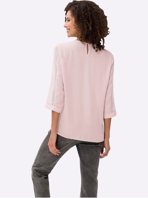 T-shirt Empiècements Résille, Allure élégante - Taille Standard - Helline - Kiabi T-shirt Empiècements Résille, Allure élégante - Taille Standard - Helline - Kiabi