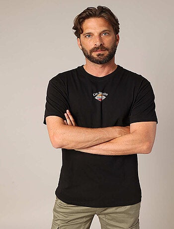 T-shirt en 100% coton imprimé aigle 'Deeluxe'