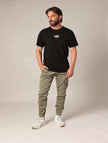 T-shirt en 100% coton imprimé aigle 'Deeluxe'
