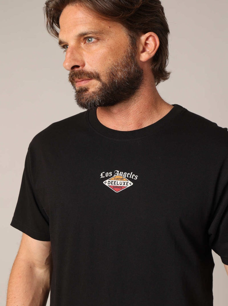 T-shirt en 100% coton imprimé aigle 'Deeluxe' Noir - Kiabi