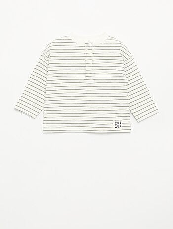 T-shirt en Baby Terry à manches longues