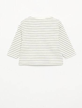 T-shirt en Baby Terry à manches longues