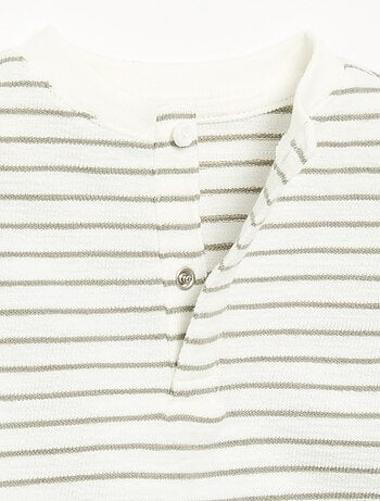 T-shirt en Baby Terry à manches longues