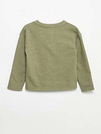 T-shirt en Baby Terry à manches longues