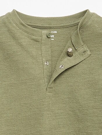 T-shirt en Baby Terry à manches longues