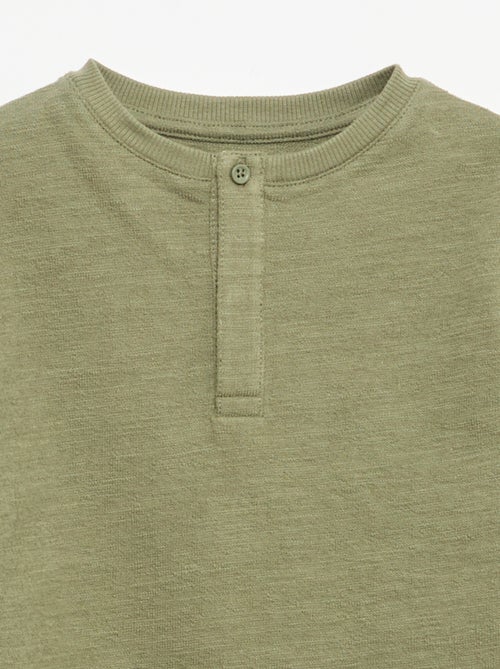 T-shirt en Baby Terry à manches longues - Kiabi