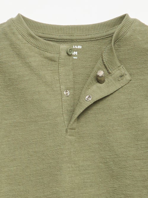 T-shirt en Baby Terry à manches longues - Kiabi