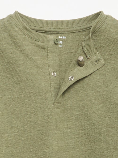 T-shirt en Baby Terry à manches longues - Kiabi