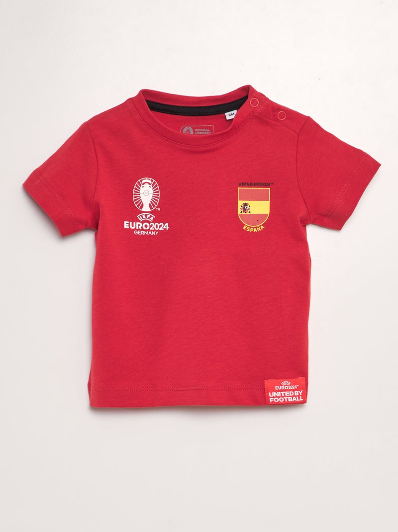 T-shirt en coton - EURO 2024 Rouge 'Espagne' - Kiabi