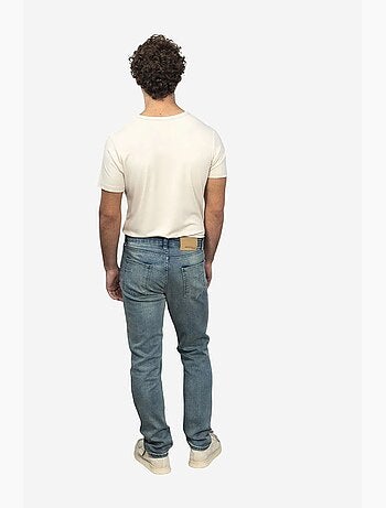 T-shirt en coton à col rond coupe ajustée pour homme giesto