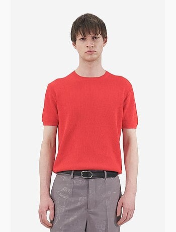 T-shirt en coton à col rond giesto