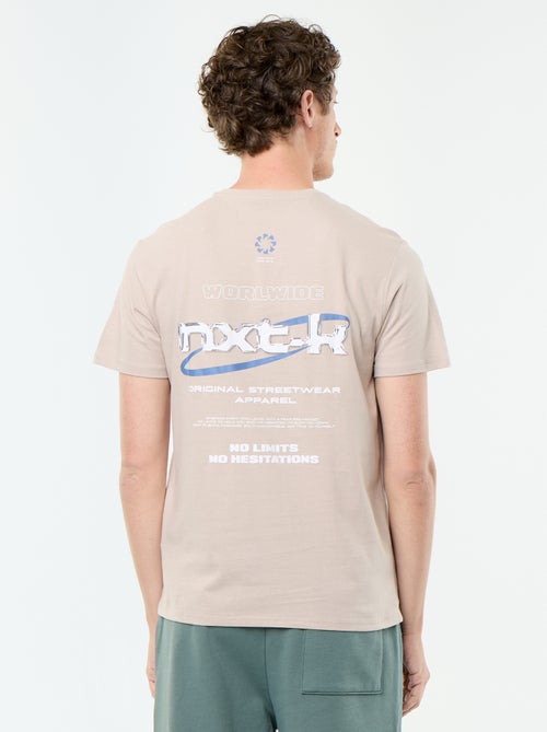 T-shirt en coton à col rond homme avec motif - Kiabi T-shirt en coton à col rond homme avec motif - Kiabi