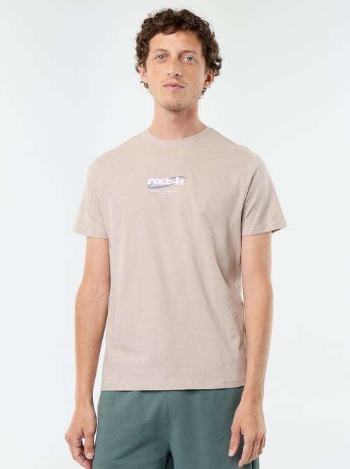 T-shirt en coton à col rond homme avec motif - Kiabi T-shirt en coton à col rond homme avec motif - Kiabi