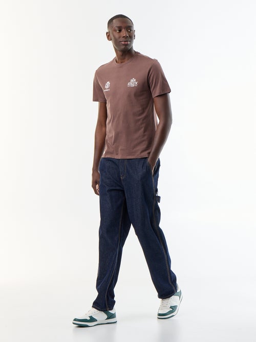 T-shirt en coton à col rond homme avec motif - Kiabi T-shirt en coton à col rond homme avec motif - Kiabi