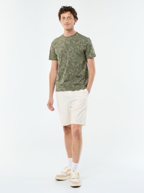 T-shirt en coton à col rond Homme avec motif placé - Kiabi T-shirt en coton à col rond Homme avec motif placé - Kiabi