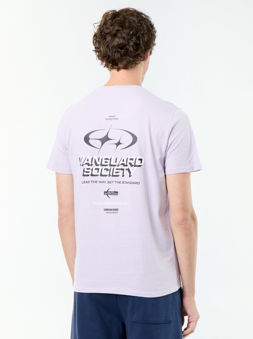 T-shirt en coton à col rond Homme avec motif placé - Kiabi T-shirt en coton à col rond Homme avec motif placé - Kiabi