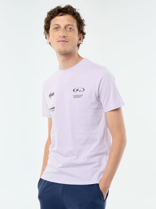 T-shirt en coton à col rond Homme avec motif placé - Kiabi T-shirt en coton à col rond Homme avec motif placé - Kiabi