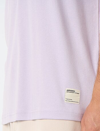 T-shirt en coton à col rond Homme