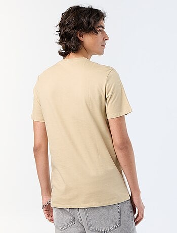 T-shirt en coton à col rond homme avec imprimé