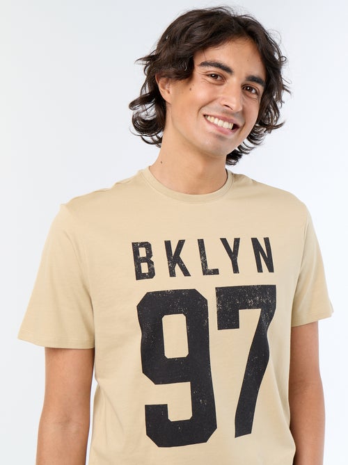 T-shirt en coton à col rond imprimé pour homme - Kiabi T-shirt en coton à col rond imprimé pour homme - Kiabi