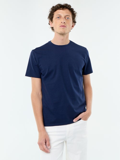 T-shirt en coton à col rond pour homme - Kiabi T-shirt en coton à col rond pour homme - Kiabi