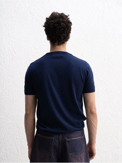T-shirt en coton à col rond uni giesto - Kiabi