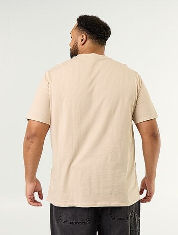 T-shirt en coton à col V pour homme