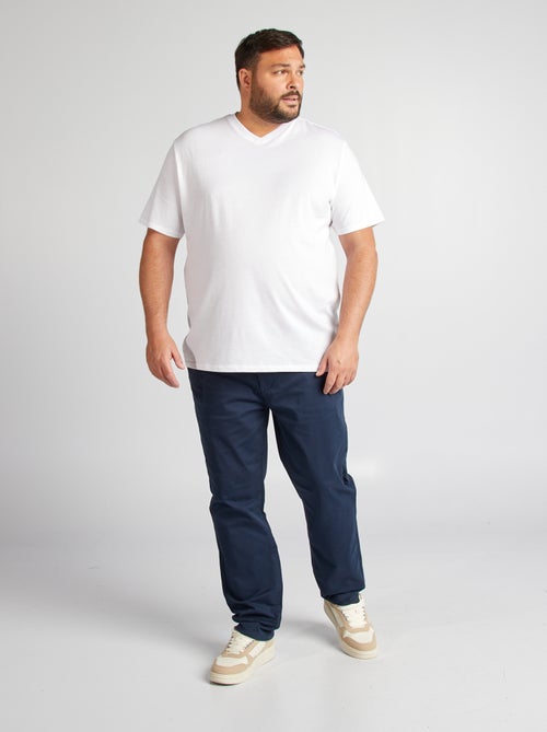T-shirt en coton à col V pour homme - Kiabi T-shirt en coton à col V pour homme - Kiabi