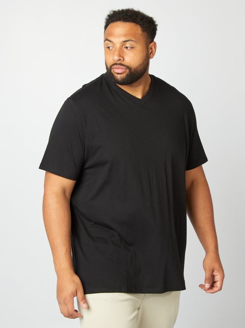 T-shirt en coton à col V pour homme - Kiabi T-shirt en coton à col V pour homme - Kiabi
