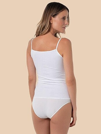 T-shirt en coton à fines bretelles, Maily