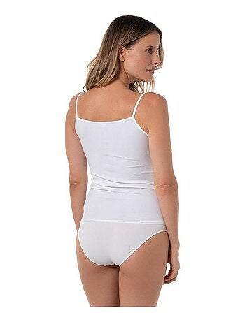 T-shirt en coton à fines bretelles, Maily