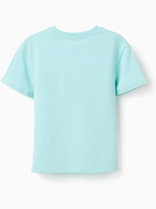 T-shirt en coton à imprimé et appliqué au crochet - Kiabi