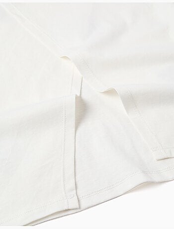 T-shirt en coton à imprimé floral 3D