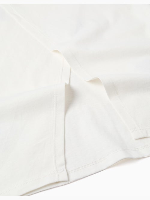 T-shirt en coton à imprimé floral 3D - Kiabi