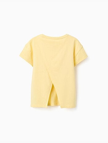 T-shirt en coton à imprimé floral 3D