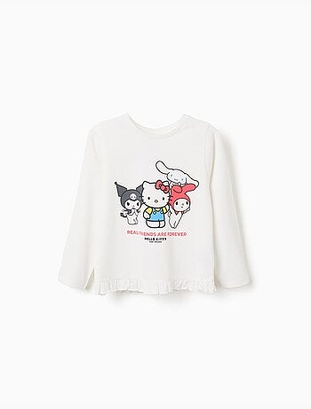 T-shirt en coton à imprimé Hello Kitty and Friends