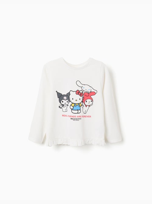 T-shirt en coton à imprimé Hello Kitty and Friends - Kiabi
