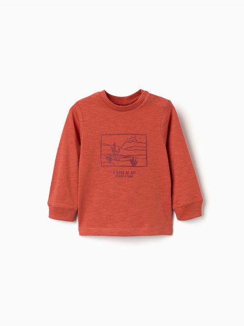 T-shirt en coton à imprimé Work of Art - Kiabi