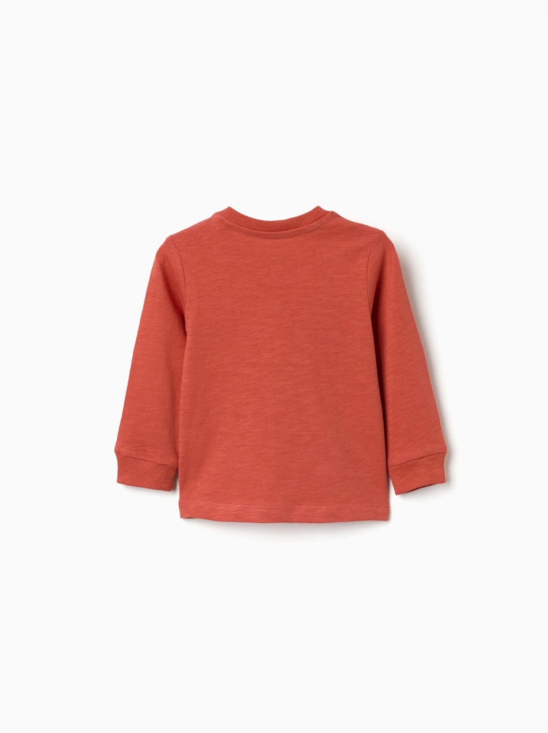 T-shirt en coton à imprimé Work of Art Orange - Kiabi