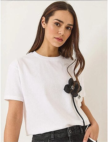 T-shirt en coton à manches courtes accessory lucci